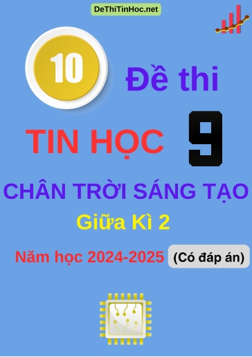 Bộ 10 Đề thi Tin học 9 Chân Trời Sáng Tạo giữa Kì 2 năm học 2024-2025 (Có đáp án)